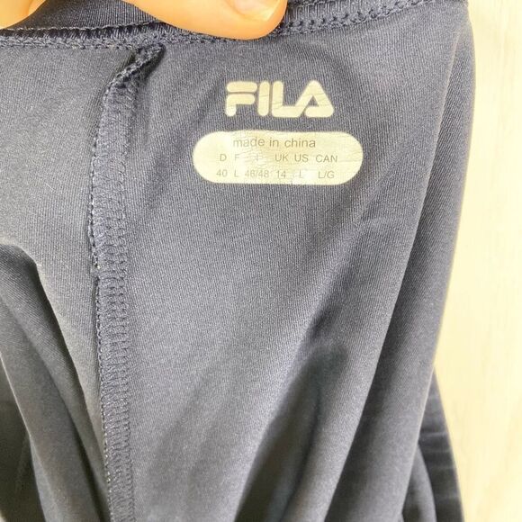Fila Women's Navy Blue Stretch Pull On Short Athletic Tennis Skort Large - Picture 4 of 5
